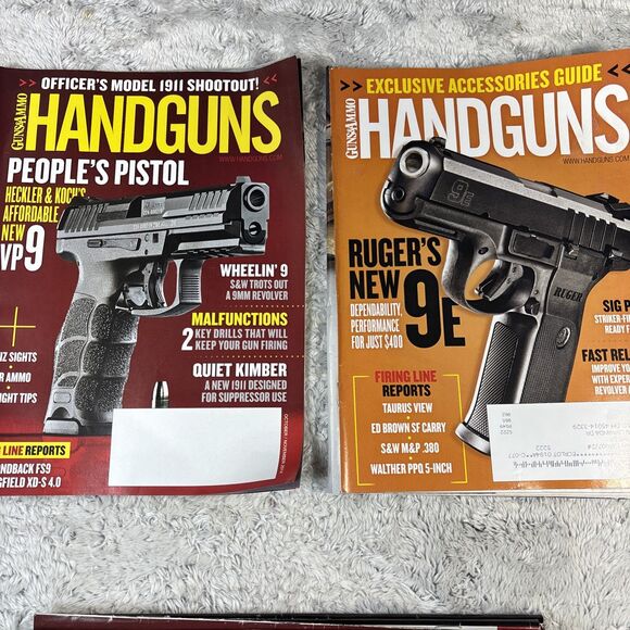 Lot Of 11 Guns & Ammo Handguns Magazine Feb 2014-Nov 2015 - Picture 4 of 7